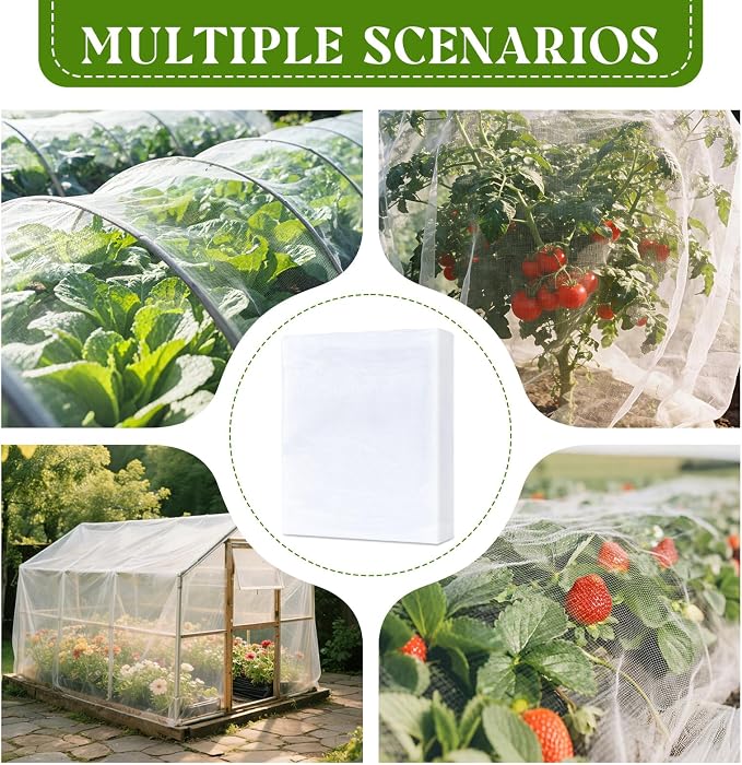 Garden Netting, 10x50 FT Fine Mesh Netting Plant Netting for Garden Protection,Plant Cover Netting for Vegetables, Fruits, Flowers