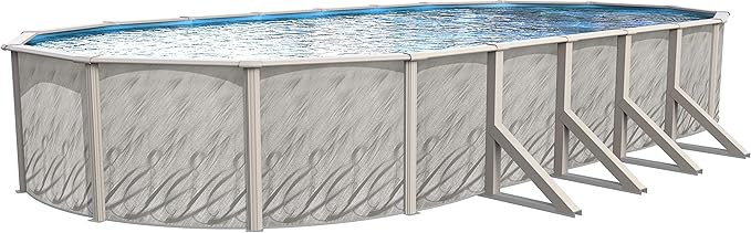 18-Inch-by-33-Inch-by-52-Inch Oval Meadows above Ground Swimming Pool and Liner Kit