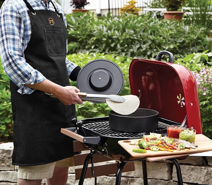 Outset Grill and Kitchen Apron, Black Demin, 27" x 30"