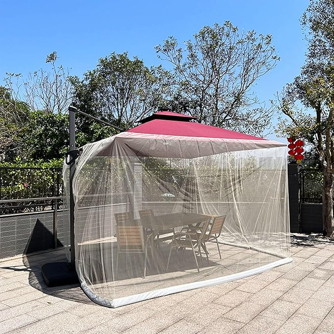Mosquito Netting,10 × 50 Ft Mosquito Mesh Screen for Patio,Fly Insect Bird Net Barrier Garden Mesh Netting for Protect Vegetables Fruits from Birds Bugs,White