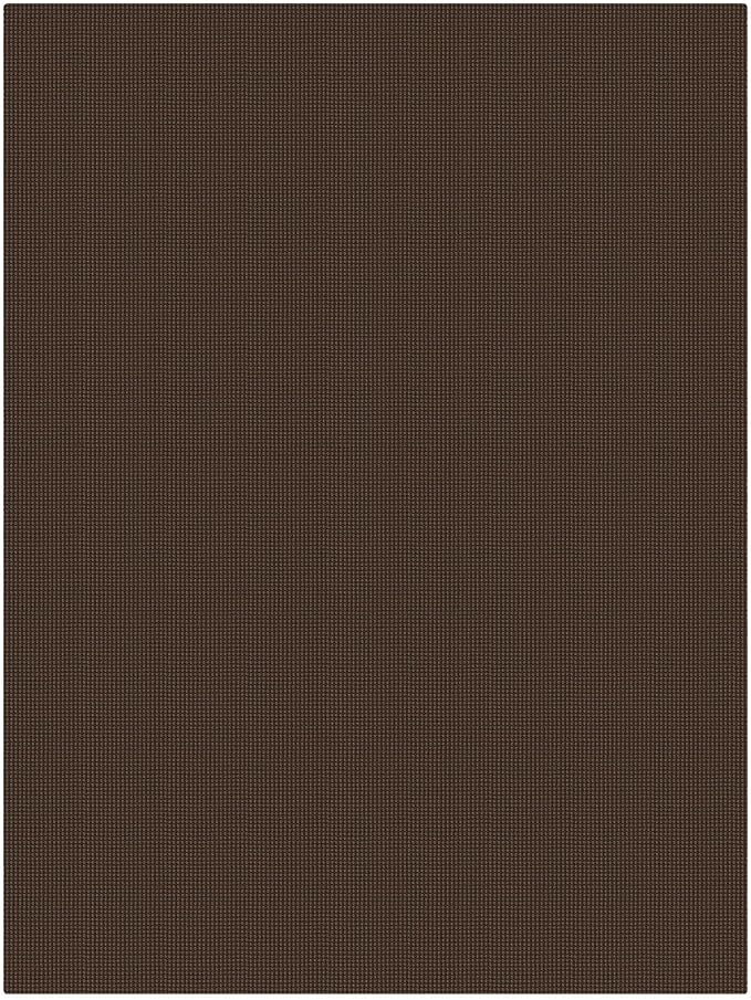 KOZYFLY 6x9 Dining Room Rugs, Washable Area Rug for Living Room, Non Slip Rugs for Bedroom, Braided Floor Carpet for Nursery, Office, Cotton Rug Home Indoor Decor, Brown/Dark Brown