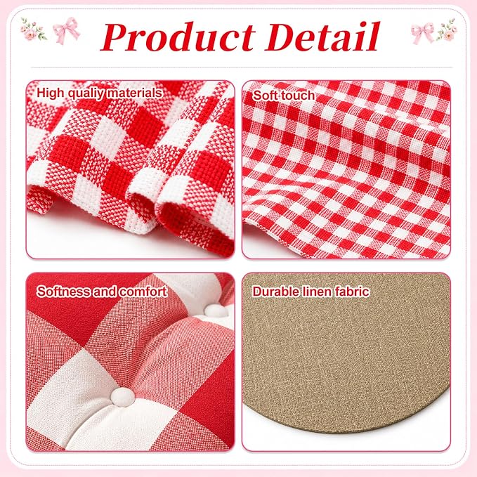 Cinrobiye Boho Picnic Party Set for Outdoor, Aesthetic Picnic Setup with Large Picnic Blanket, Floor Cushions, Table Runner, Napkins, Balloons for Wedding, Bridal Shower, Birthday(Red)