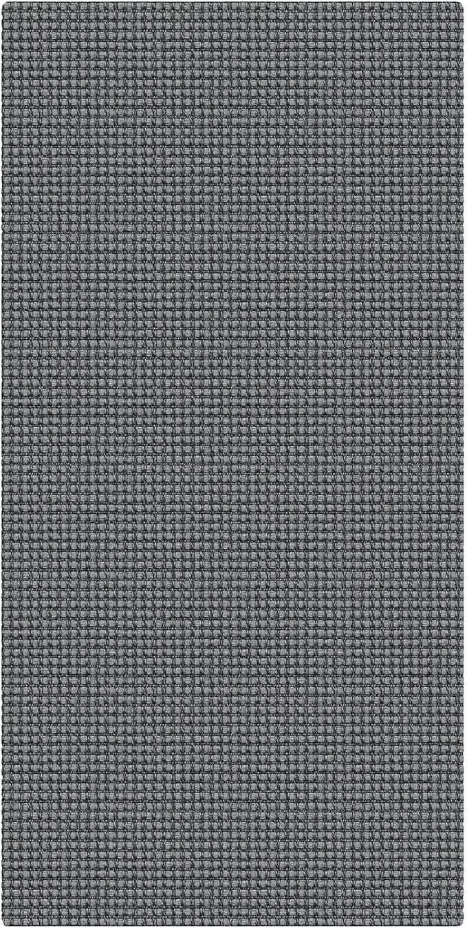 KOZYFLY 2x4 Entry Runner Rug, Small Washable Runners for Entryway, Non Slip Door Mat Indoor Entrance, Front Porch Carpet for Foyer, Kitchen, Bedroom, Bathroom, Grey/Dark Grey
