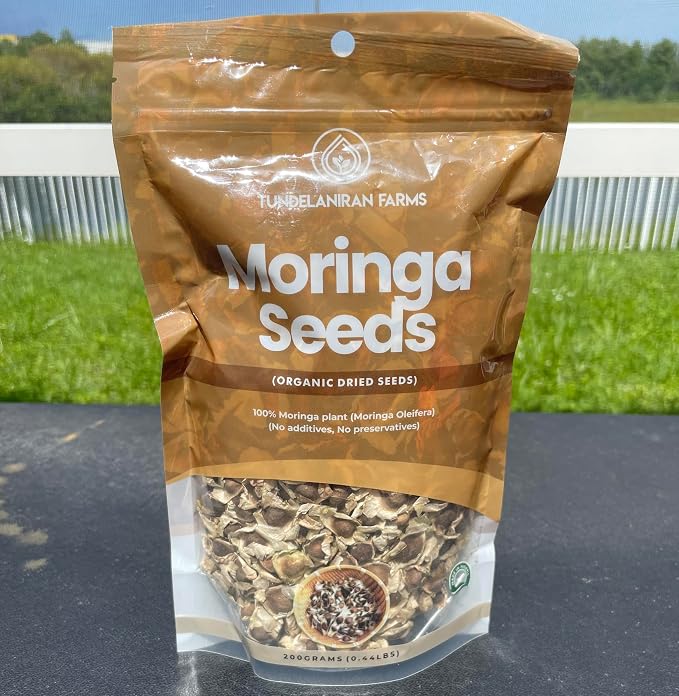 Moringa Seed | 700 Count Appx. | BEST MONEY VALUE | Moringa Seeds | Moringa Oliefera Seed | Edible Moringa Seed | Non GMO Organic Moringa Seeds | Premium Quality - TundeLaniran Foods (Big Pack)