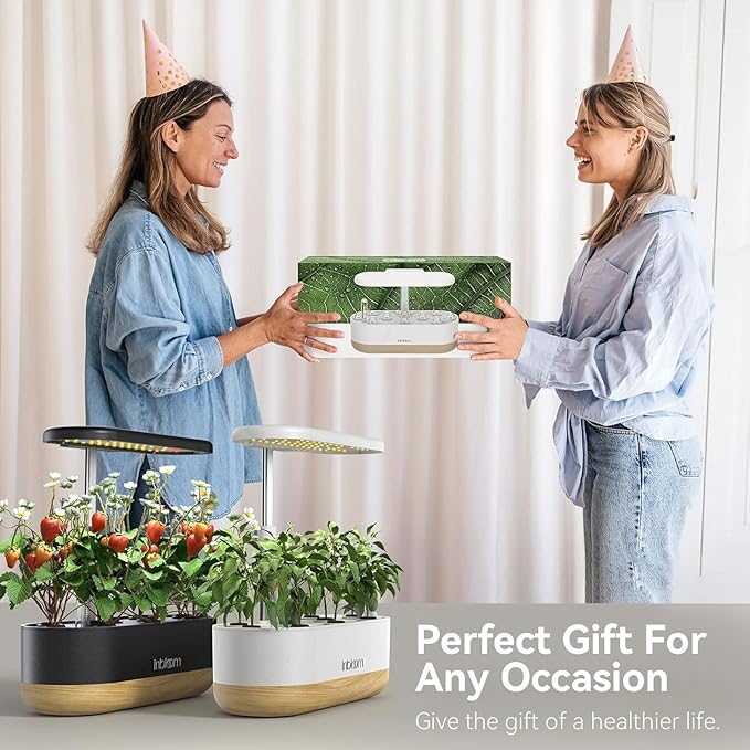 inbloom Hydroponics Growing System 12 Pods and Vibrant Wildflower & Fruit Mixd Seed Pod Kit
