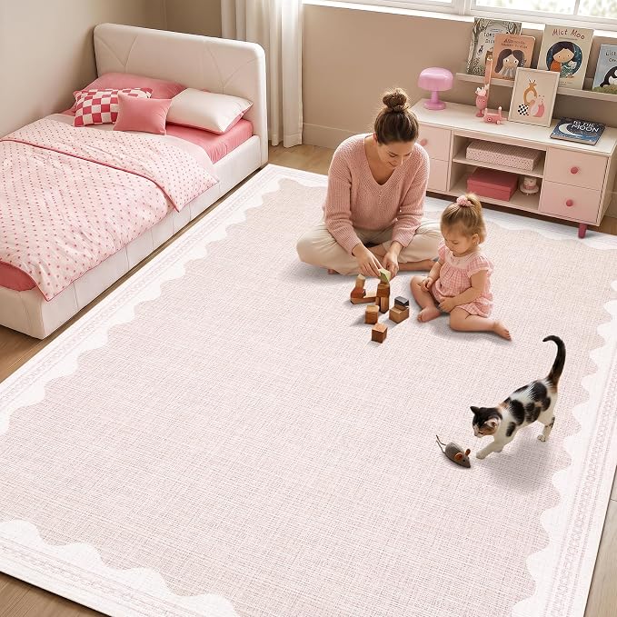GarveeHome Scalloped Rug