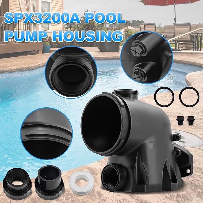 SPX3200A Housing Pump Body fits for Hayward TriStar Pumps for EcoStar Pumps | fits for Hayward TriStar VS Pump SP3200VSP, for TriStar Pump SP3200EE SP3200X SP3600, fits for Hayward EcoStar SP3400VSP