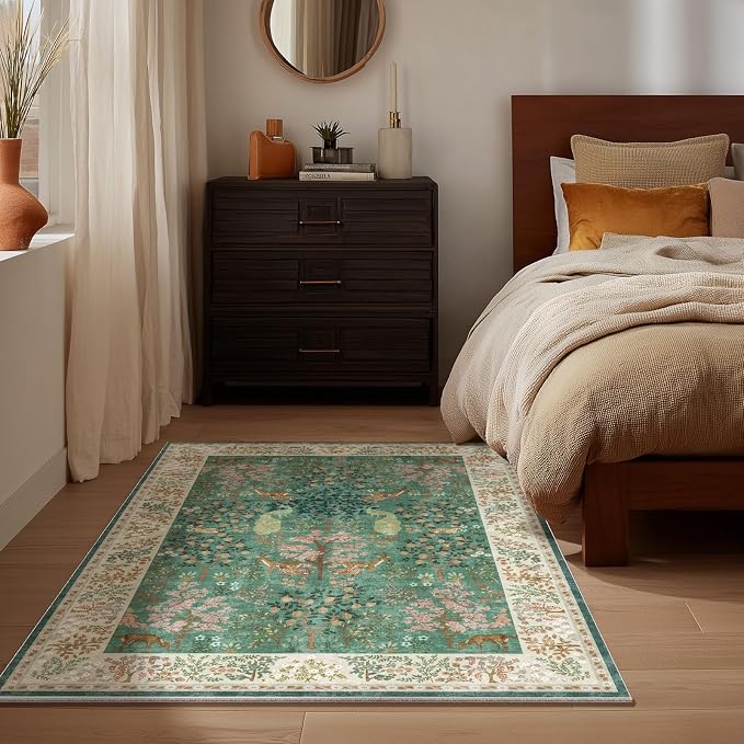 2x3 Washable Throw Rugs for Entryway: Small Area Rug Door Mat Indoor Entrance Non-Slip Low Pile Soft Kitchen Rug for Front Door Indoor Entrance Entry Bedroom Kids Room