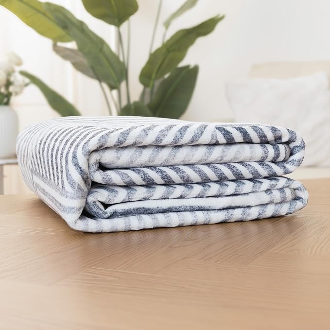 Machine Washable Area Rug - Living Room Bedroom Bathroom Kitchen Entryway Office - Padded Crease Free Stain Resistant Premium - Modern Geometric Contemporary - Miles - Gray 7'6" x 9'6"