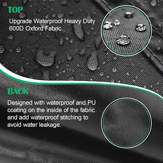 Trimmer Engine Cover Weed Eater Covers for Weed Eater Edger | For Pole Saw Brush Cutters and Hedge Heavy Duty Waterproof Cover 3-Piece Set Black