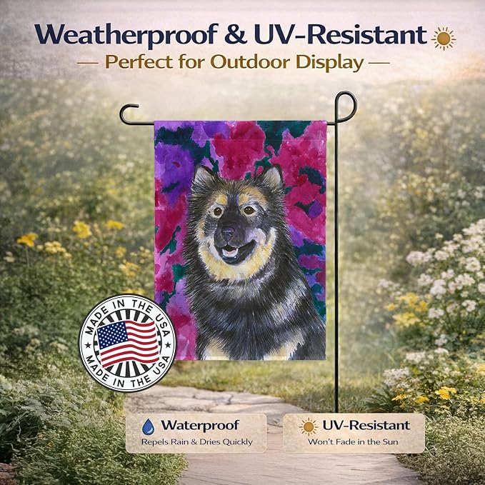 Caroline's Treasures SS1063GF Finnish Lapphund Garden Flag Mailbox Flag Decorative Yard Flag Banner Outside Patio Artwork Yard Flower Beds, Garden Size, Multicolor
