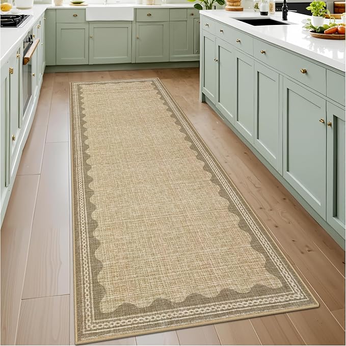 GarveeHome Scalloped Rug