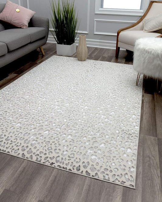 Rugs America Natura Snow Leopard Transitional Vintage Area Rug 2'3 x 8' (HZ50A)