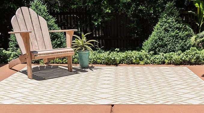 Jill Zarin Outdoor Collection Area Rug - Turks and Caicos (3' 3" x 5' 3" Rectangle Beige/Brown)