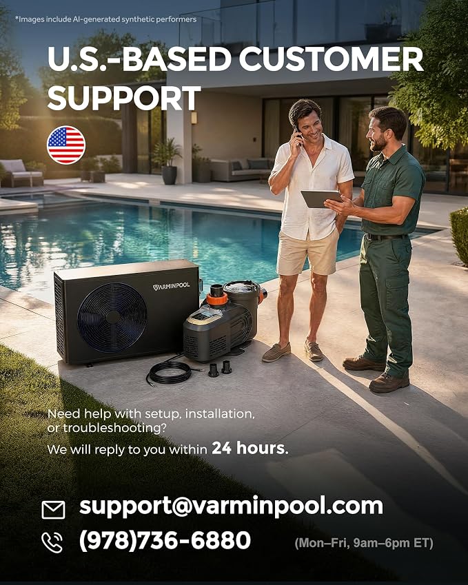 1.8 HP Variable Speed Pool Pump for Above & Inground Pools, Up to 9114 GPH, 220V Inverter Pool Pump with Permanent Magnet Motor, Energy Efficient, Saltwater Compatible