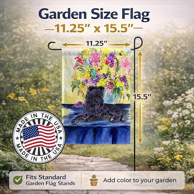 Caroline's Treasures SS8296GF Affenpinscher Garden Flag Mailbox Flag Decorative Yard Flag Banner Outside Patio Artwork Yard Flower Beds, Garden Size, Multicolor