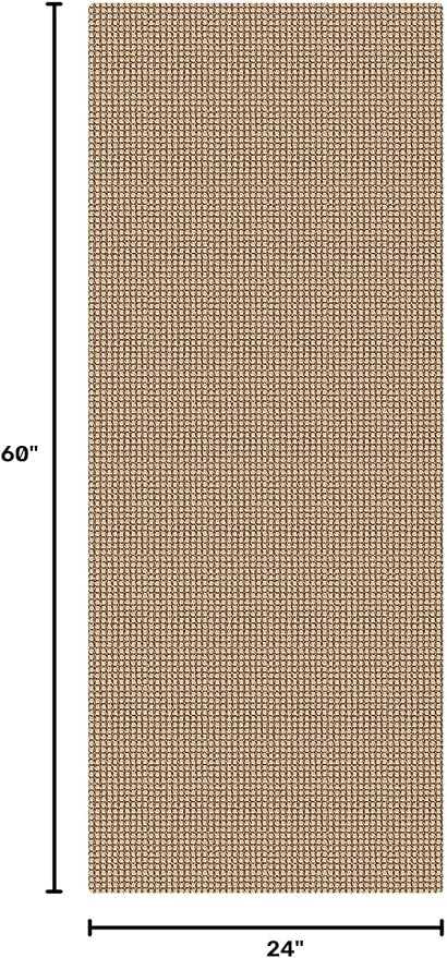 KOZYFLY Boho Runners for Hallways 2x5 ft Washable Kitchen Runner Non Slip Rubber Backed Hall Runners Cotton Entryway Runner Rugs for Indoor Backdoor Bedroom Kitchen, Orange Beige/Tan/Brown