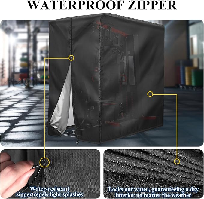 Workout Equipment Cover, Weatherproof Gym Equipment Cover | Waterproof, Gym Equipment Cover for Home Garage, 41"L x 68.9"W x 74.8"H