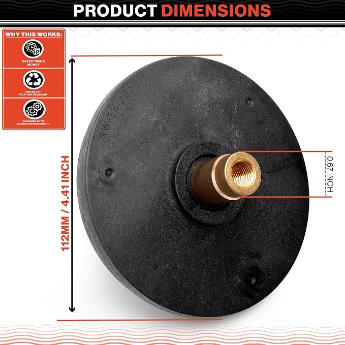Swimables SPX2605C Super Pump Impeller - 3/4 HP Premium Pump Impeller Replacement for SP2605X7, Super II SP3005X7 - Optimized Heavy Duty Pool Impeller for Smooth Circulation & Extended Motor Life