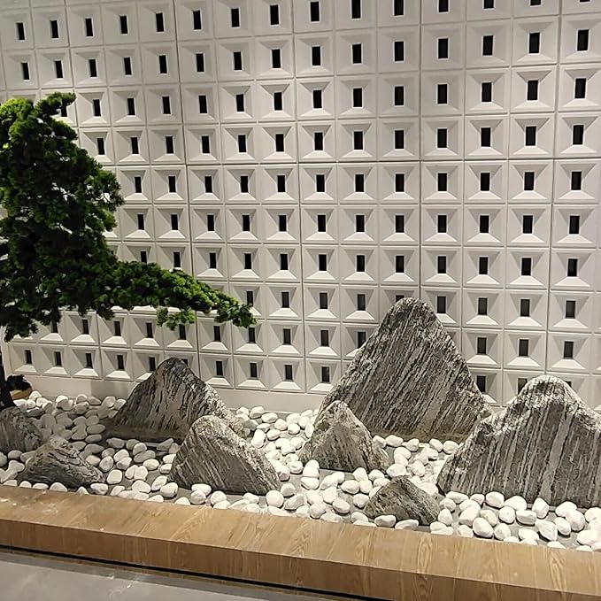 FANTIAN 5 lbs White Matte Rocks for Plants, 2-3 Inch Large Pebbles for Indoor Plants, Decorative River Stones for Succulent, Landscaping, Vases, Crafting and Garden