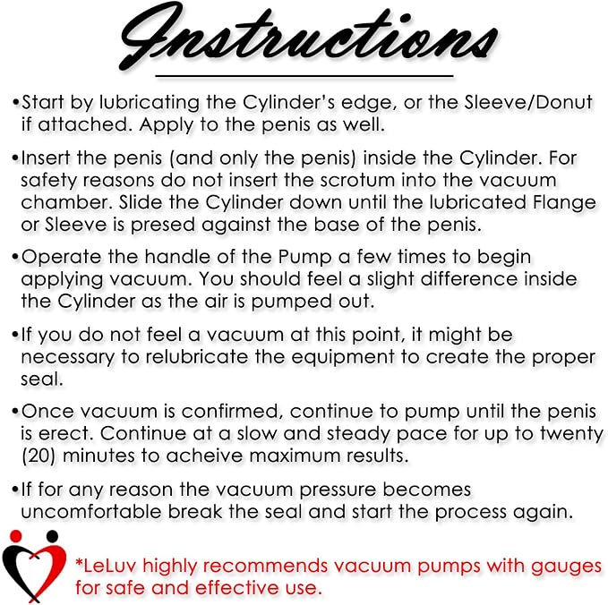 LeLuv Vibrating Penis Pump Maxi Blue Handle + Protected Gauge and Clear Hose - 9 inch Length x 2.75 inch Diameter Cylinder