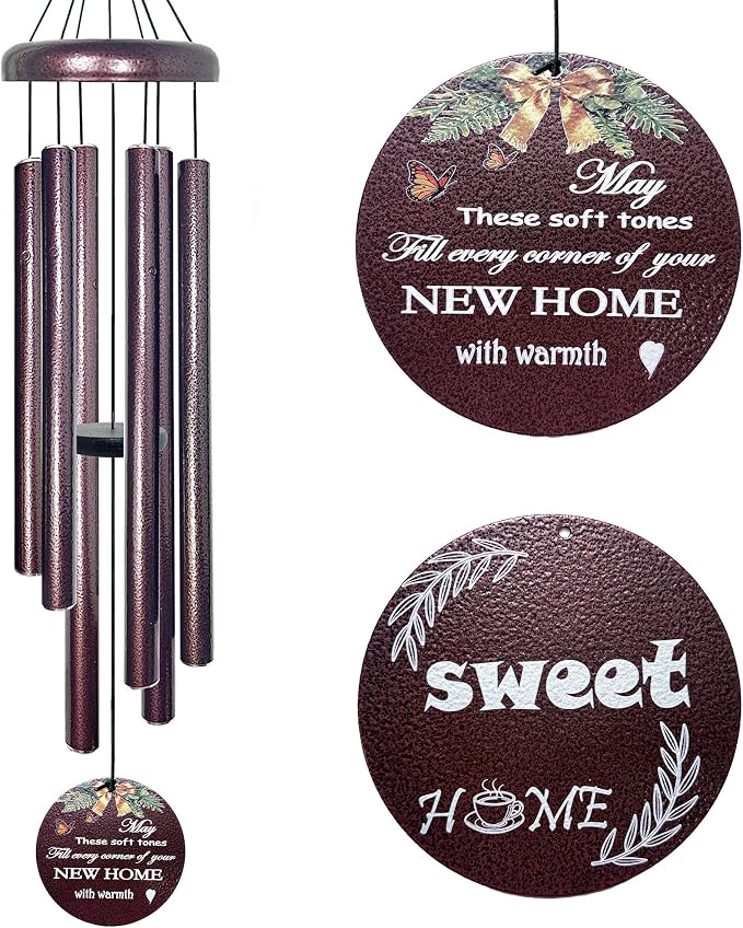 Housewarming Gifts Wind Chimes for Outside - Wind Spinner Outdoor with Harmony Tone, House Warming Gift for Friends Couple New Homeowner, Funny Decor for Garden, Patios and Backyard
