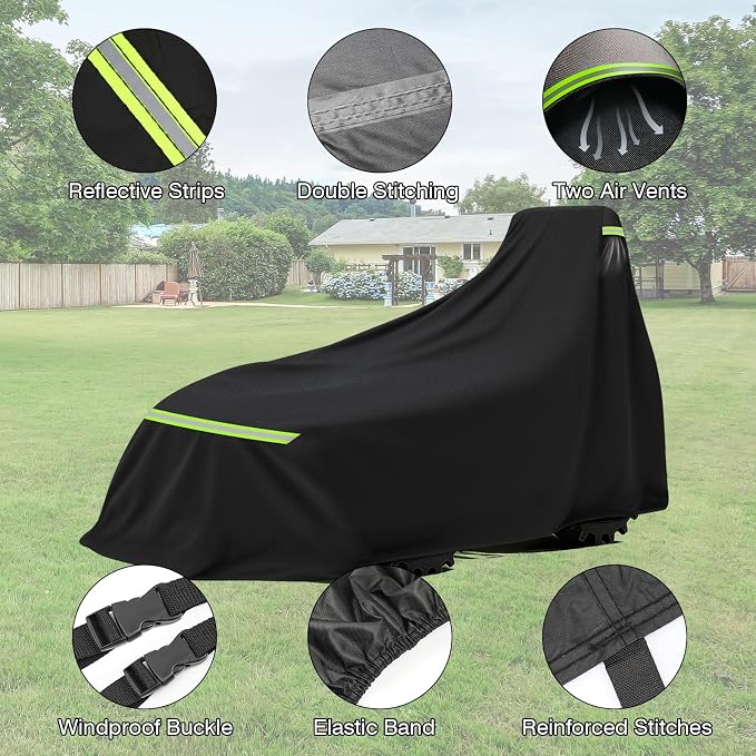 Tractor Cover for compact tractor – Fits John Deere, Kubota BX, Mahindra, New Holland, Massey. Waterproof cover for tractor & lawn tractor covers class. All-weather compact tractor protection