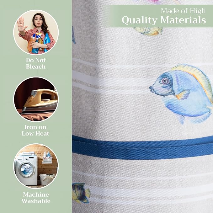 Maison d' Hermine Aprons for women with Pocket 100% Cotton (27.50"x31.50") | Adjustable Neck Strap & long ties Apron Men Chef Wedding Cooking Gardening Server Maid