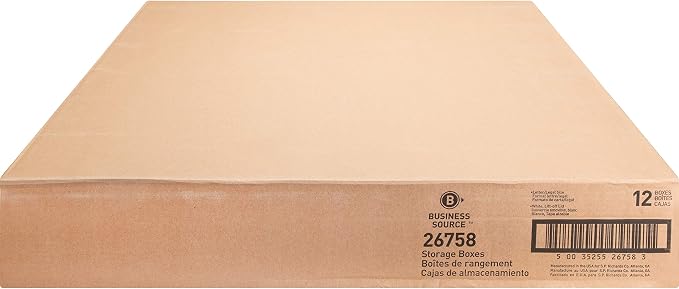 Business Source Lift-off Lid Medium Duty Storage Box