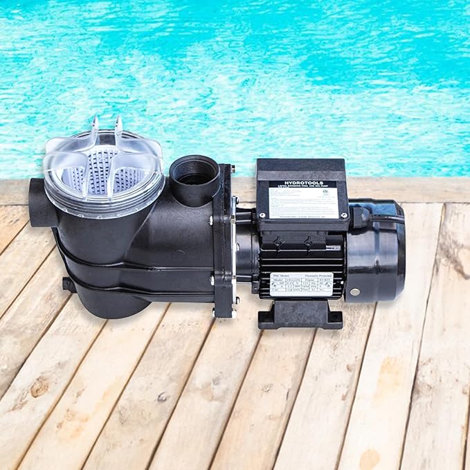 Swimline HYDROTOOLS Model 71236 Hydro-Flo Above-Ground Pool Replacement Pump, Vertical Discharge - 0.45 HP, 2,400 GPH, 115V/60Hz, Single Speed, for Sand, Cartridge & DE Filter Systems | Above-ground Pool Pump, 0.45 HP, 2, 400 GPH, Vertical Discharge, S...