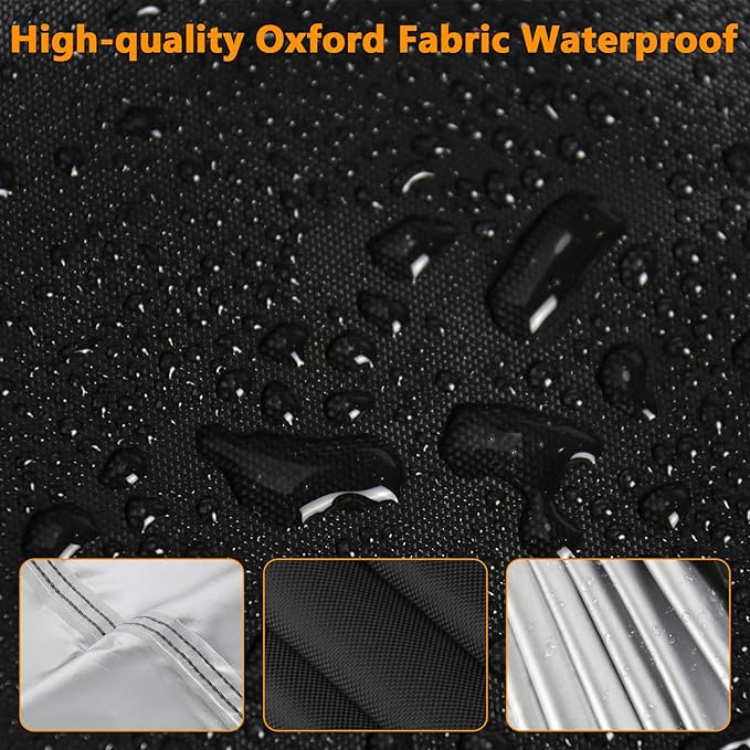56 In Outdoor Storage Deck Box Cover for Rubber Maid Container Bin 134 Gal | 56x28x27,Waterproof Dustproof Heavy Duty Oxford Fabric,for Rubber Made ExLarge Resin Storage Deck Organization (134 Gal)