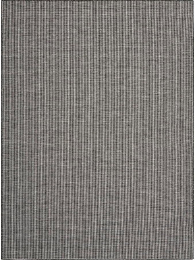 Nourison Home Positano Charcoal 9' x 12' Area Rug - Easy Clean, Non Shedding, Bed Room, Living Room, Dining Room, Kitchen (9' x 12')