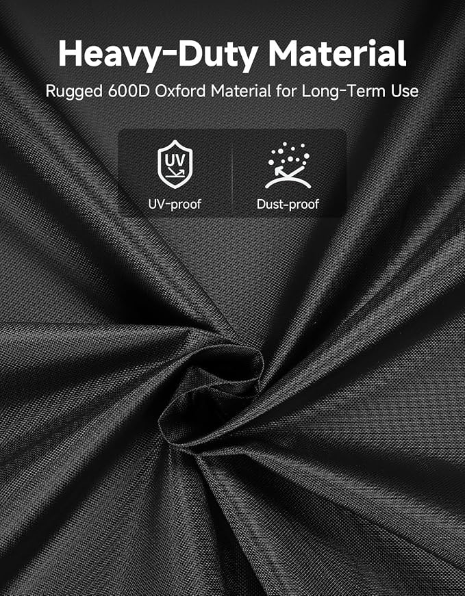 KEMIMOTO 600D Waterproof Walk Behind Lawn Mower Cover, Windproof Push Mower Cover with Reflective Straps & Hanging Loops Design, Compatible with Craftsman, Husqvarna, Greenworks, EGO, Toro and More