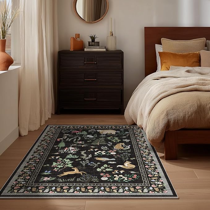 2x3 Washable Area Rugs for Entryway: Door Mat Indoor Entrance Small Throw Rug Non-Slip Low Pile Soft Kitchen Rug for Front Door Indoor Entrance Entry Bedside Kids Room