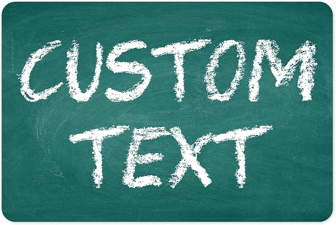Custom Sign, Custom Street Sign, 11 Font Colors, 13 Font Styles, 4 Hole Options, 22 Sizes, 12x18 Inches, Rust Free DiBound, Fade Resistant, Made in USA by My Sign Center (Chalkboard Green)