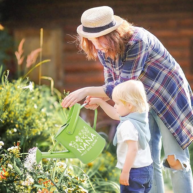 Nana Gifts, Mothers Day Garden Kit for Nana Gifts from Grandkids Floral Gardening Tools and Durable Garden Tools Organizer Tote, Ideal Gardening Set for Women on Christmas Plant Lover Present