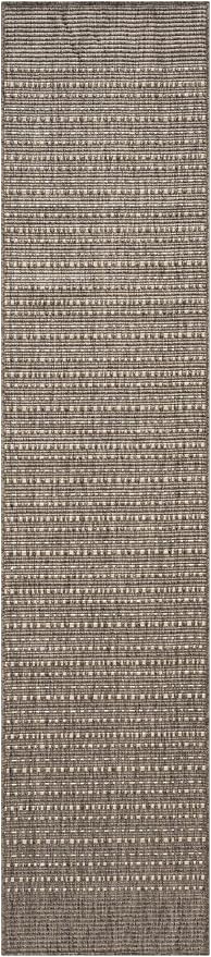 Nourison Home Tulum Brown 2' x 6' Area Rug - Easy Clean, Non Shedding, Bed Room, Living Room, Dining Room, Kitchen (6' Runner)