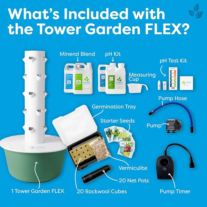 Flex Aeroponic Vertical Growing Tower