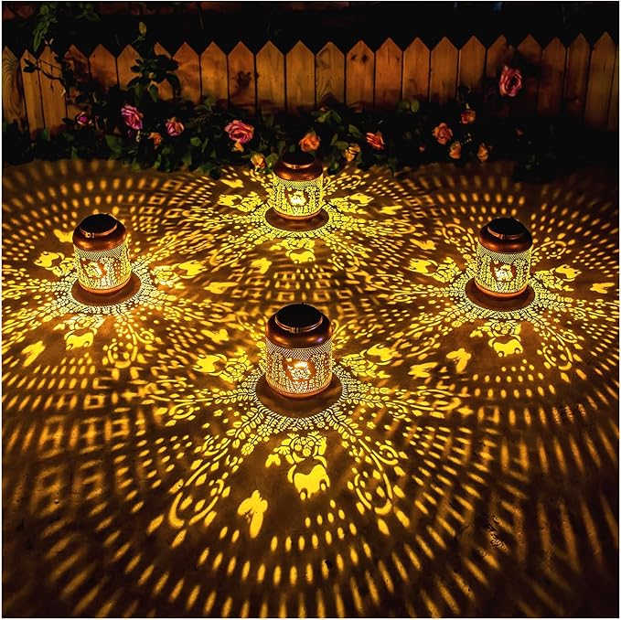 Frog Solar Lanterns Outdoor Waterproof Hanging Solar Lights Frog Gifts for Women Men Mom Metal Decorative LED Outdoor Lanterns for Patio, Lawn, Landscape, Garden Decor, Yard Decorations