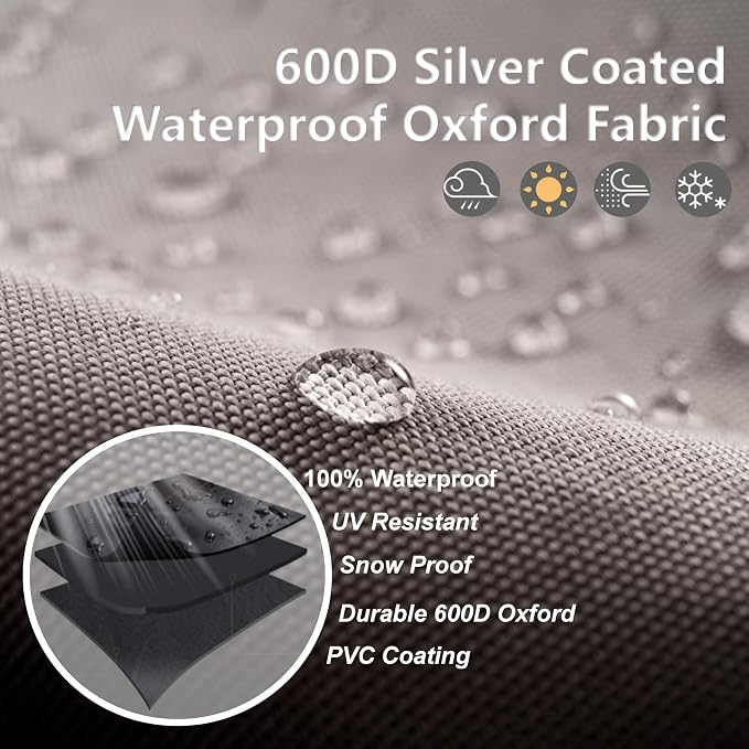 Deck Box Cover - Outdoor Storage Box Cover 150 Gallon, Heavy Duty 600D Oxford Cloth Water And Dust Resistant, Size 62x25x28 Inches Fits Most Patio Box.