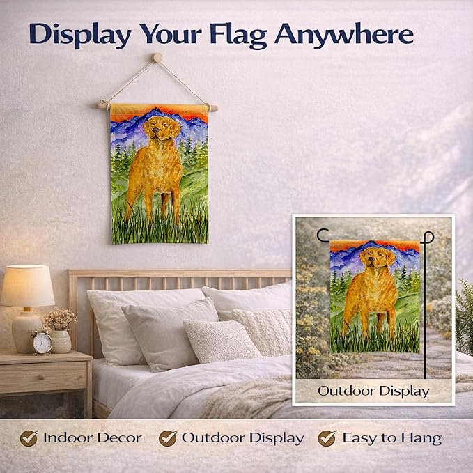 Caroline's Treasures SS8449GF Chesapeake Bay Retriever Garden Flag Mailbox Flag Decorative Yard Flag Banner Outside Patio Artwork Yard Flower Beds, Garden Size, Multicolor