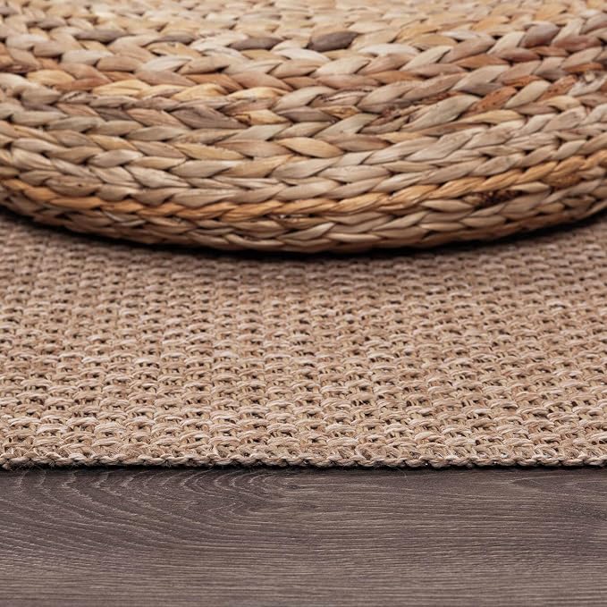 CAMILSON Indoor and Outdoor Runner Rug Natural Solid Boho Woven Design Easy-Cleaning Non Shedding Farmhouse Living Room Bedroom Garden Patio and Kitchen Washable Outside Carpet Alfombras (2x7)
