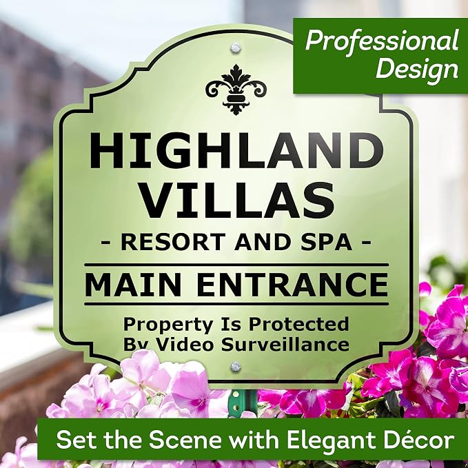 Custom Sign, Customized for Outdoor/Indoor Use, Personalized Designer Style Sign, 24x24 inch, 24 Colors, Rust-Free Thick AlumaBond - By: My Sign Center, USA (Florolex II - Contour)