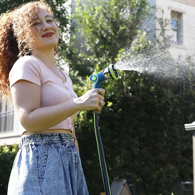 Worth Garden Hose 3/4 in. x 25 ft. - Heavy Duty Lightweight PVC Water Hose - Flexible, No Kink, Leakproof, Male to Female Fittings - 200PSI Work & 500PSI Burst, for Lawn, Gardening & Commercial Use