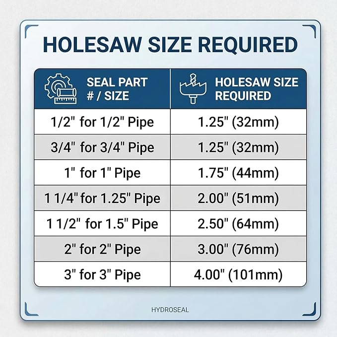 1 1/4" HYDROSEAL (12 pack), Flexible Tank Adapter, Pipe-Tank Connector, Curve grommet, Made of TPV: Heat, UV &Chemical resistance, Food grade, No color added, Resilience property, longer service life.
