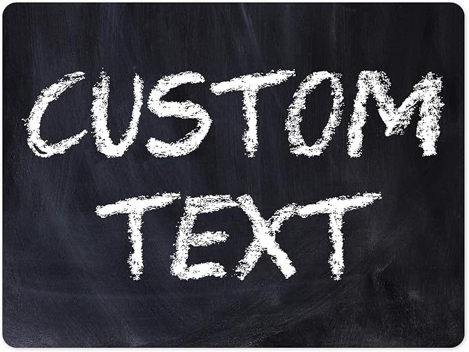 Custom Sign, Custom Street Sign, 11 Font Colors, 13 Font Styles, 4 Hole Options, 22 Sizes, 36x48 Inches, Rust Free DiBound, Fade Resistant, Made in USA by My Sign Center (Chalkboard Black)
