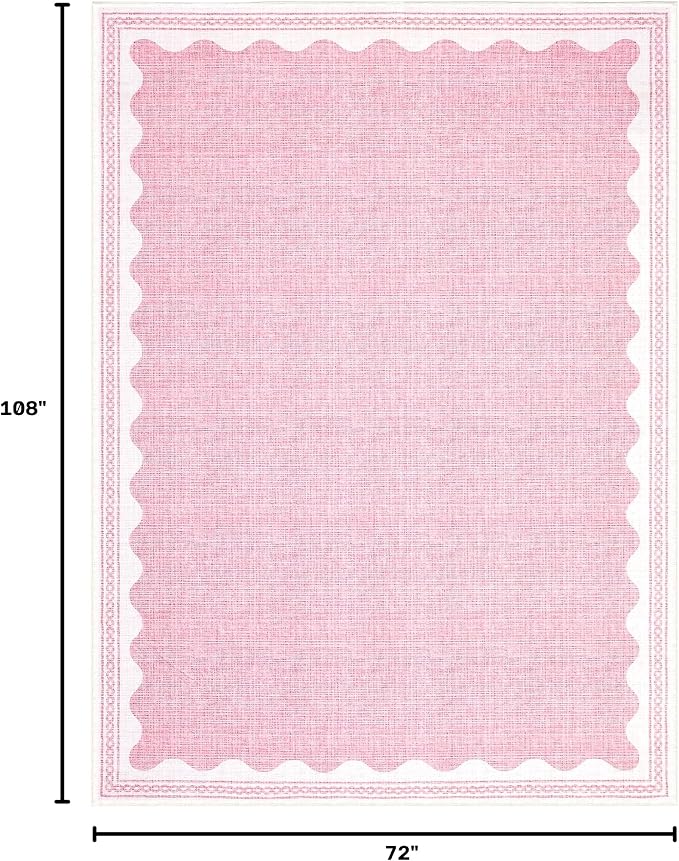 GarveeHome Scalloped Rug