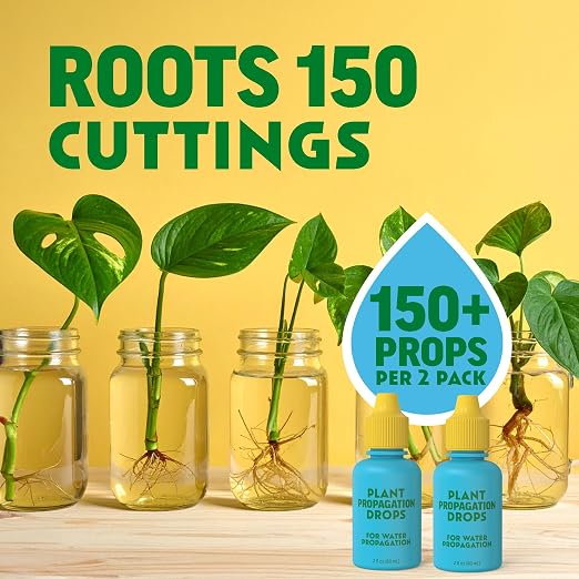 Rooting Drops for Plant Propagation | for Faster, Stronger Roots & Less Shock | Propagation Drops for Water, Soil, Moss, & More! Supports Plant Health During Repotting | for All Your Props & Cuttings