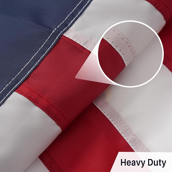 AMZFLAG 76 Bennington Flag 3x5 ft Outdoor, Embroidered 1776 Betsy Ross Flags for 250 Anniversary Outside, Heavy Duty Bennington US USA Flag with 2 Brass Grommets