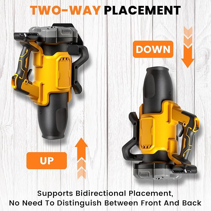 Wall Mount Metal Hanger for Dewalt Leaf Blower(20V),Leaf Blower Attachments Tool Holder Fit for Only DCBL722 Model